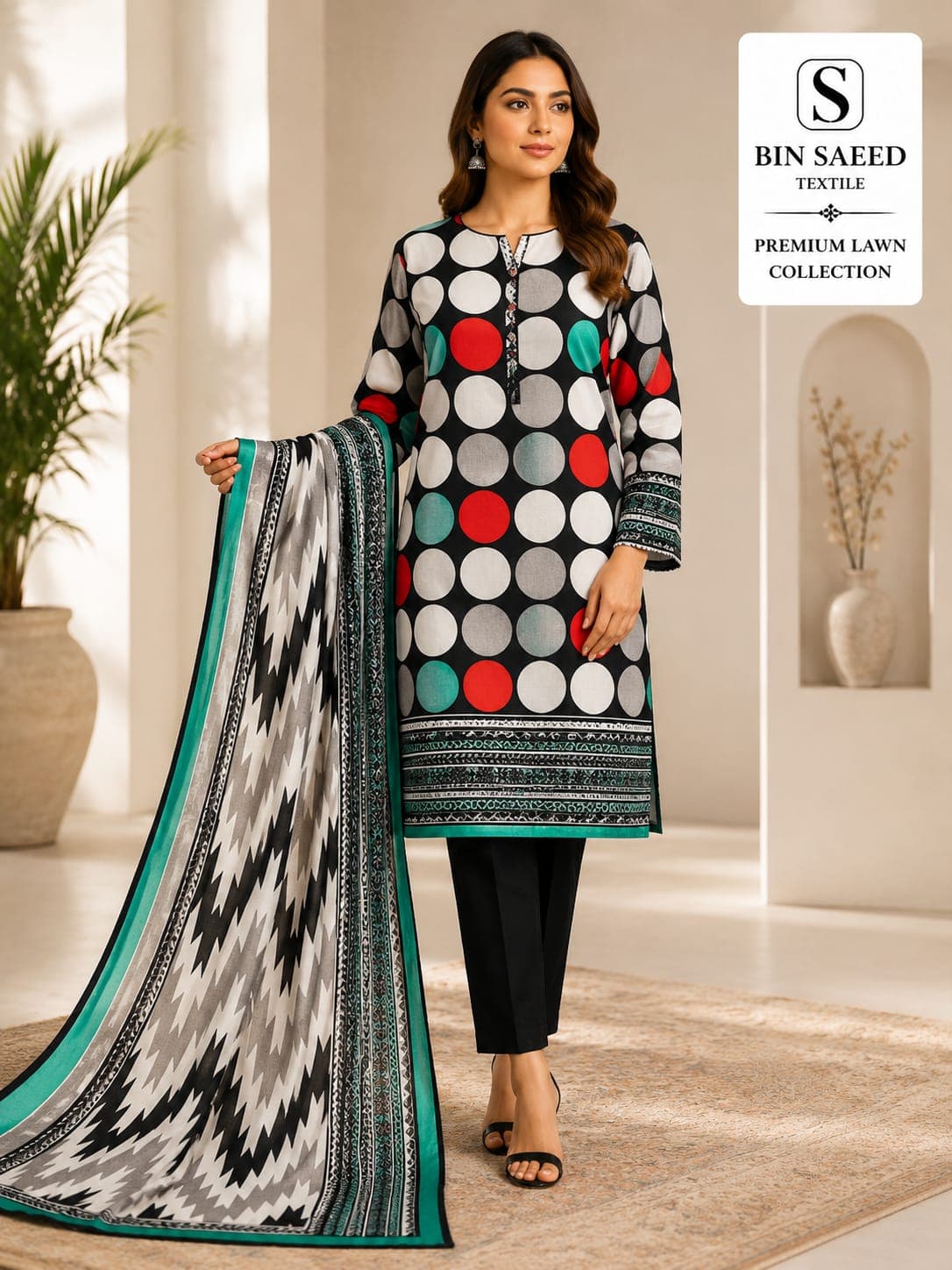 Bin Saeed Premium Lawn 3-Piece 10
