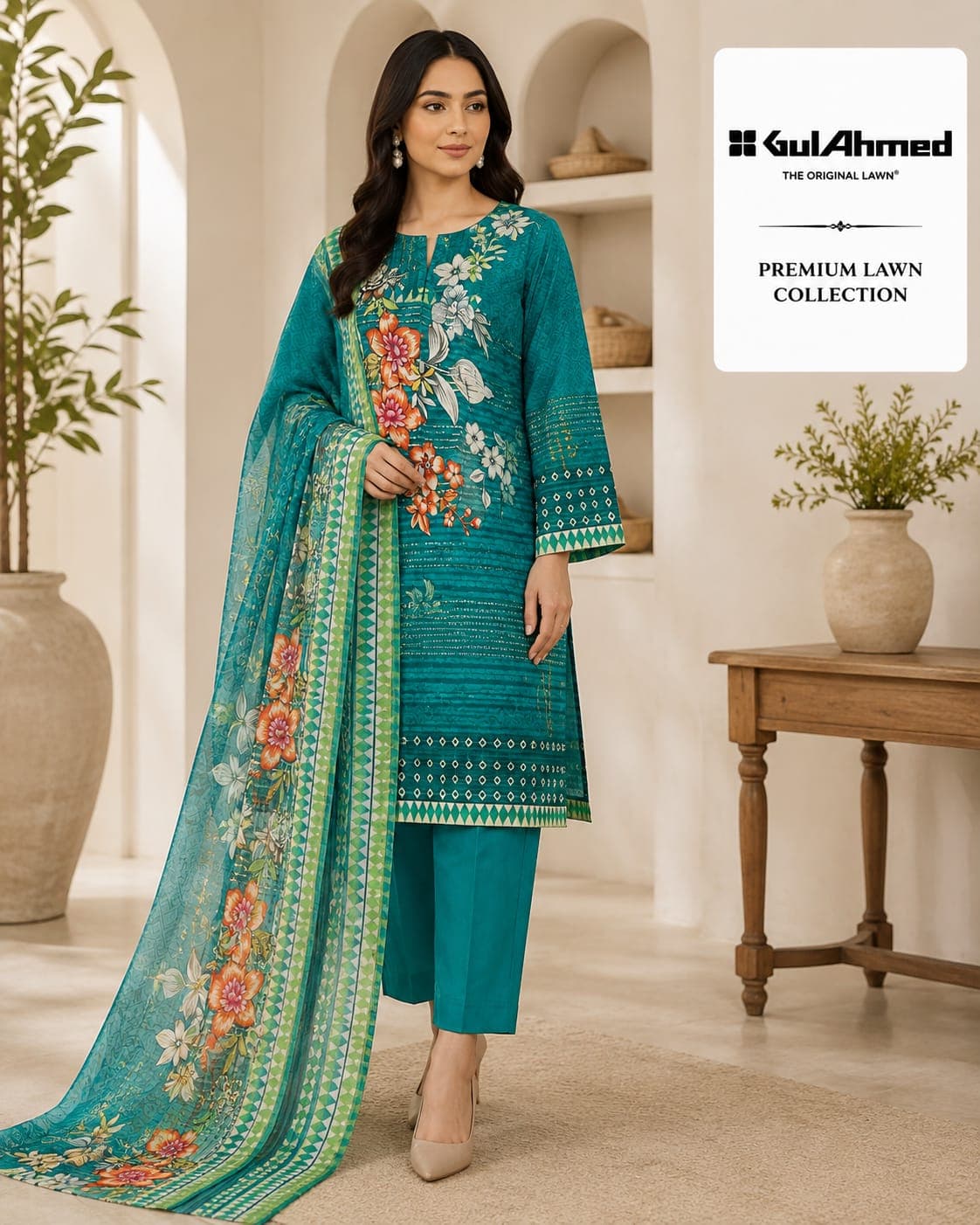 Gulahmed Premium Lawn 3-Piece