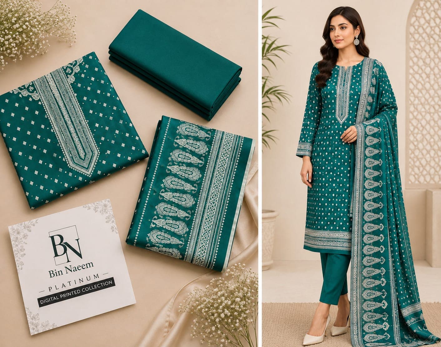 Bin Naem Premium Lawn 3-Piece 2