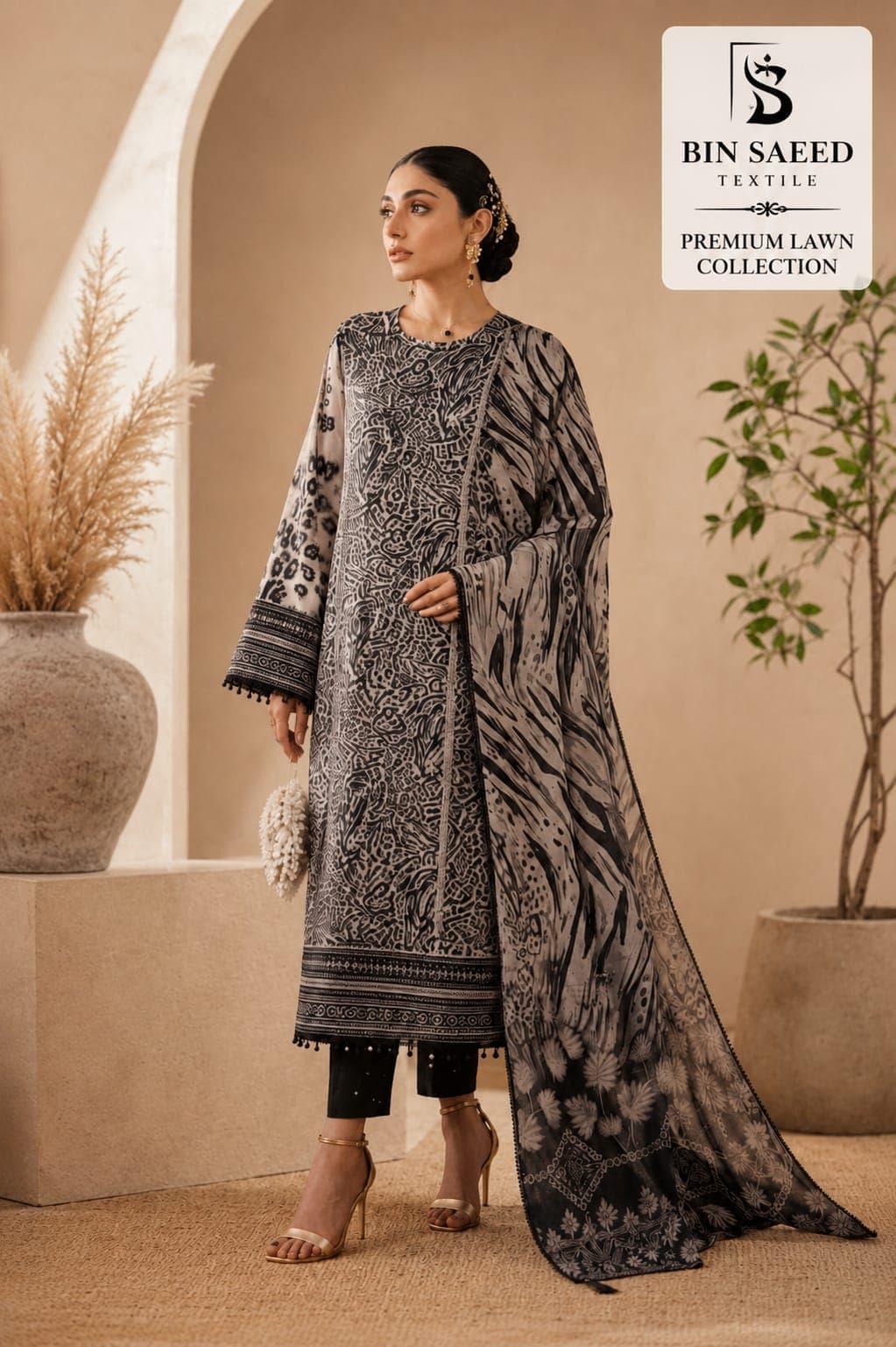 Bin Saeed Premium Lawn 3-Piece 12